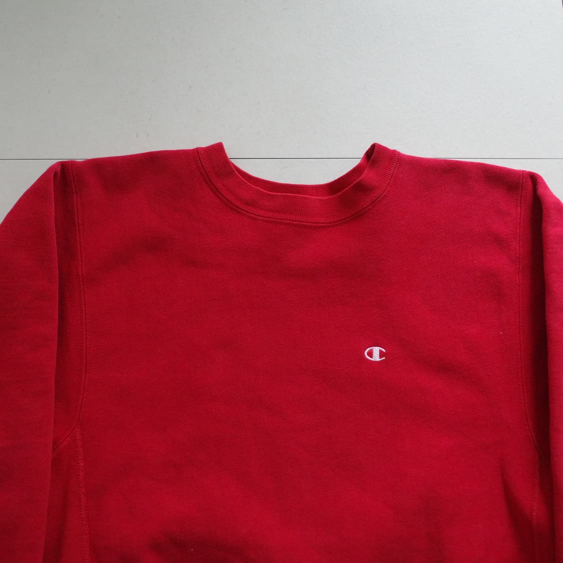 80s 챔피온 리버스위브 USA제 맨투맨 레드 M 상품이미지2
