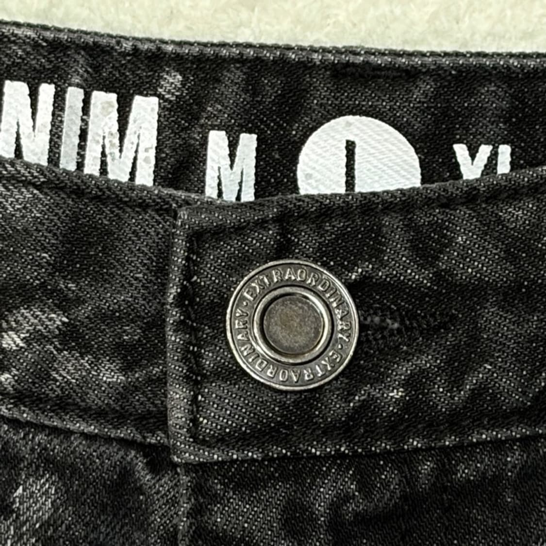 EXTRAORDINARY 스플래터 워싱 데님진 L 상품이미지4