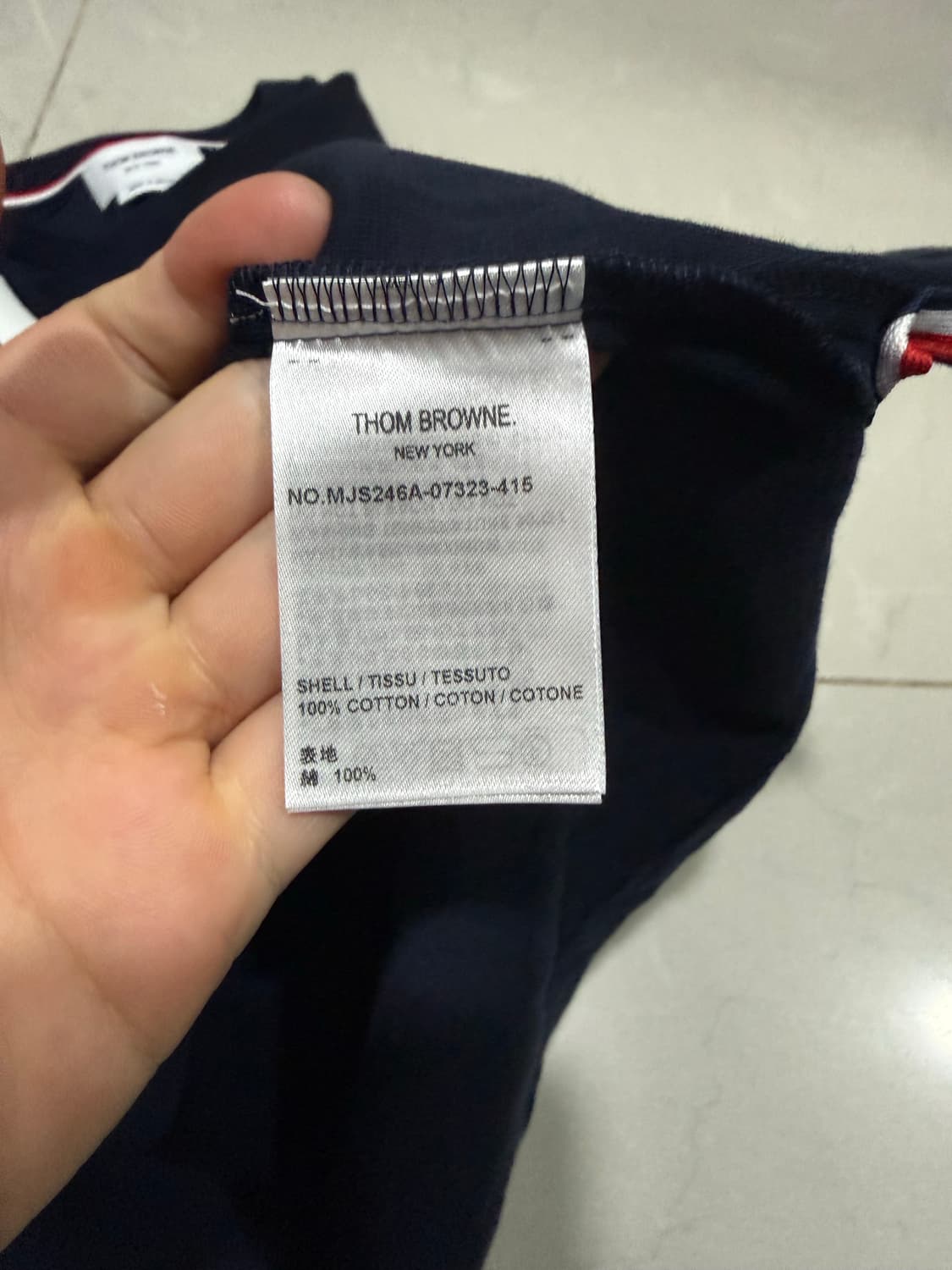 [당일출고,4사이즈] 톰브라운 사선완장 반팔 상품이미지6