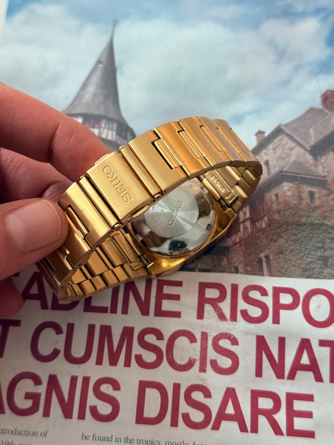 세이코 Seiko 스퀘어 골드 오토매틱 상품이미지3