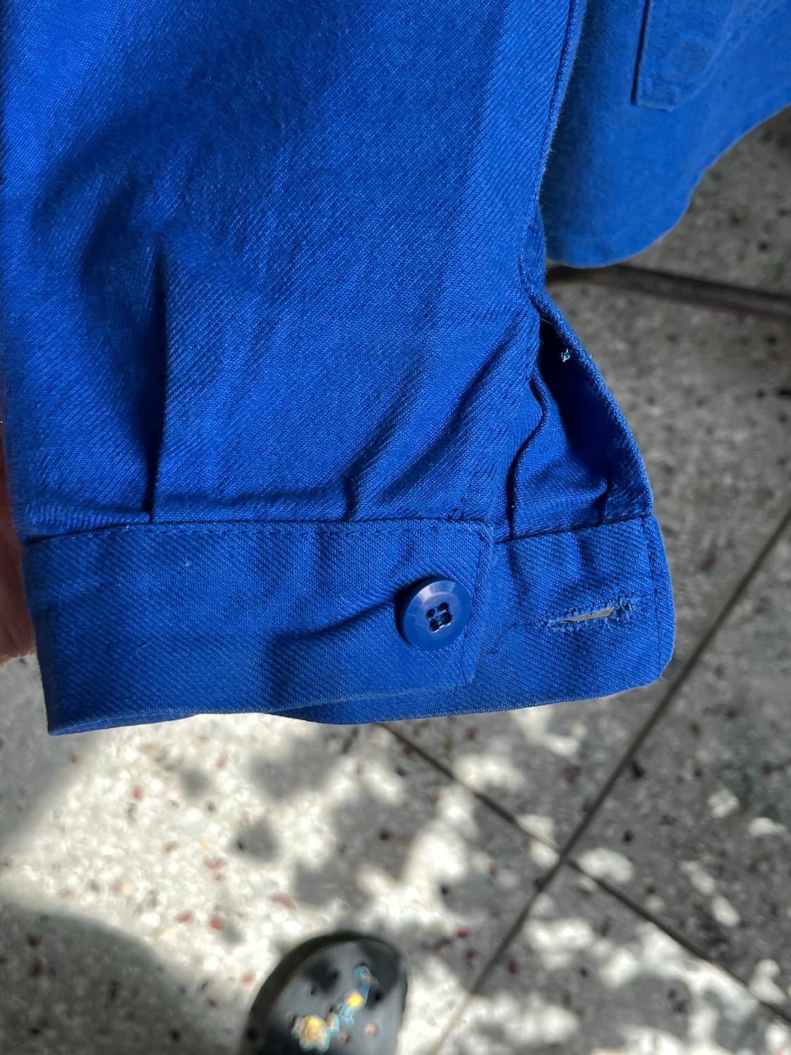 [빈티지/프랑스제] 프렌치 블루 워크 자켓 - Imphy S.A. 자수  상품이미지5