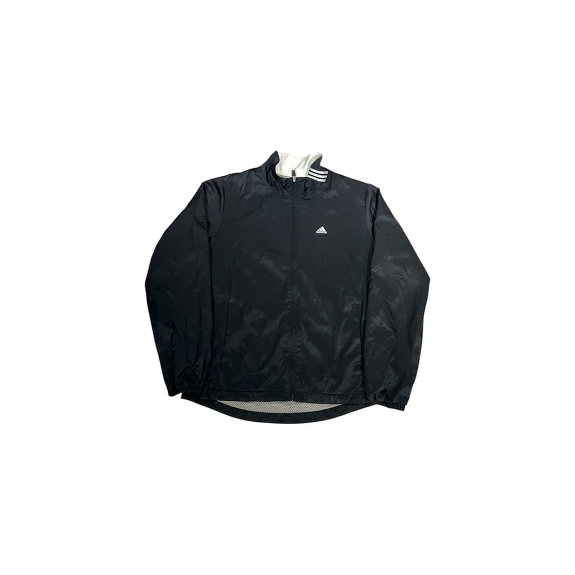 아디다스 블랙 화이트 스몰 로고 바람막이 자켓 S  상품이미지5