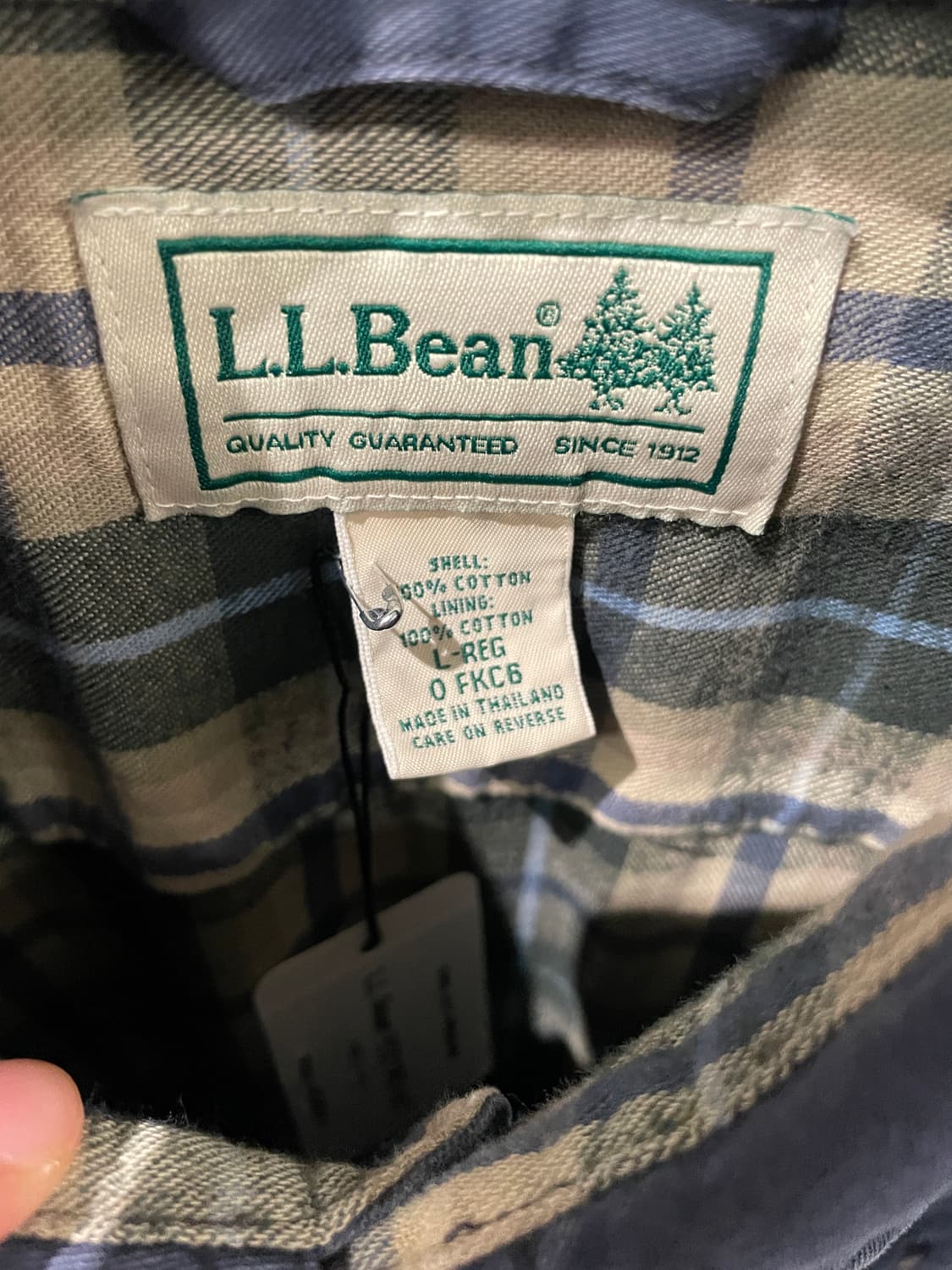 L.L Bean 안감 체크 셔츠   상품이미지6