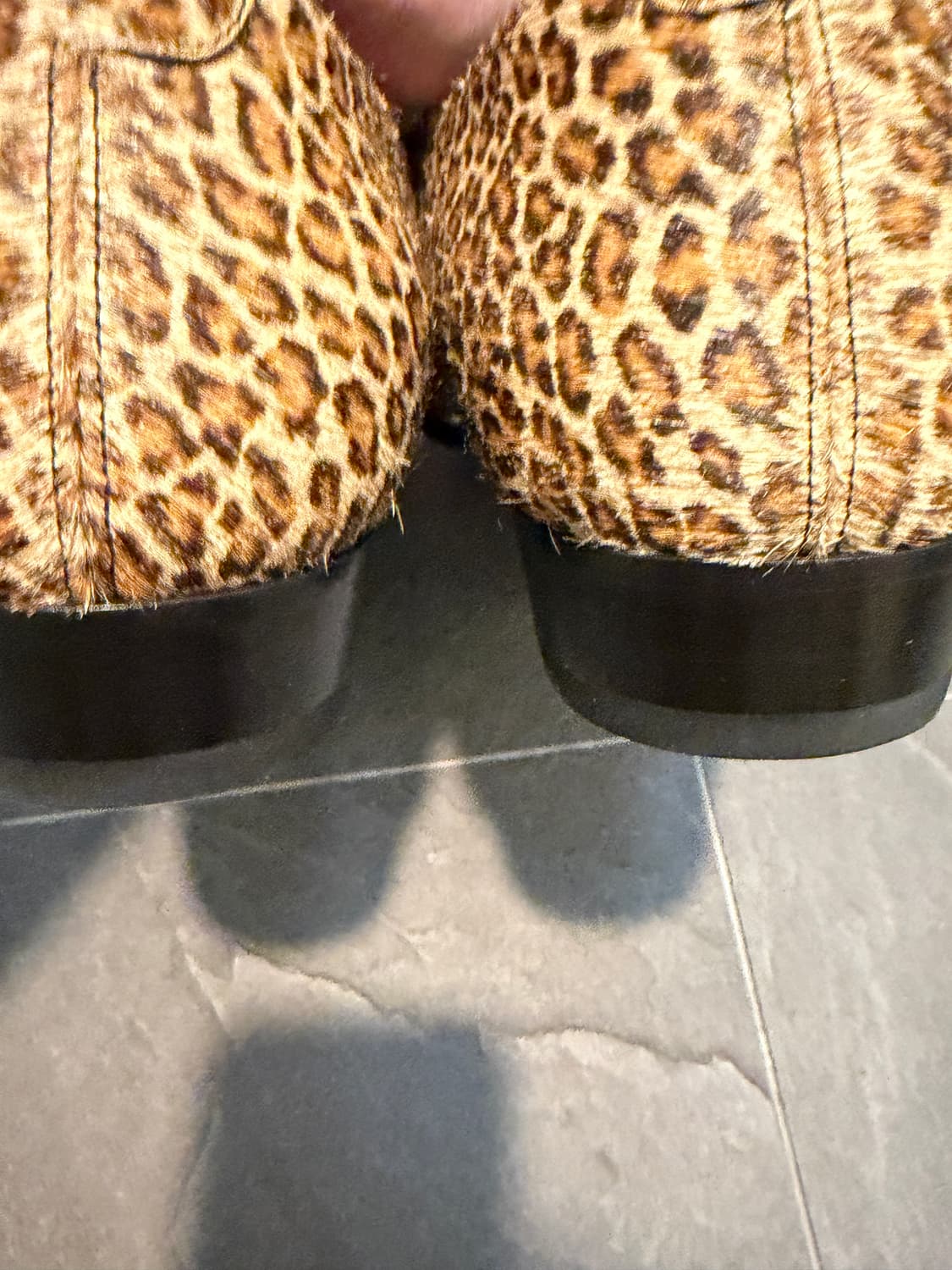 셀린느 자크노 데브리 30 부츠 레오파드 프린트 헤어 상품이미지5