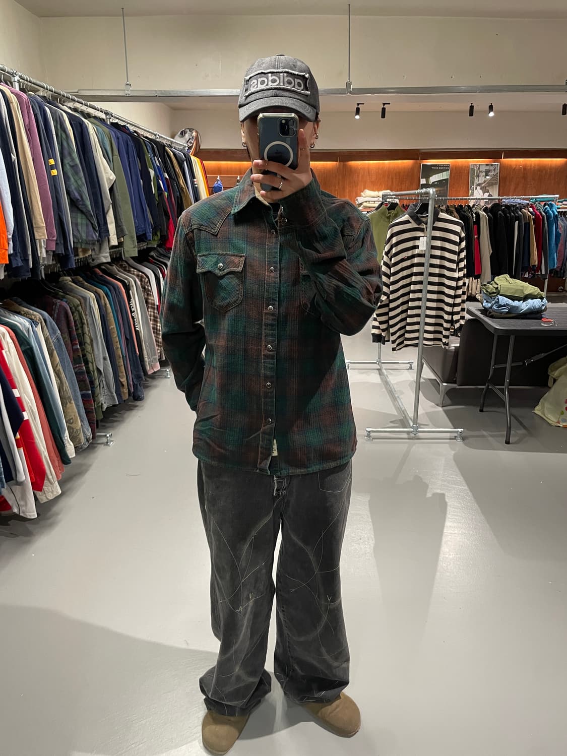 빈티지 헤비코튼 웨스턴 셔츠 상품이미지2