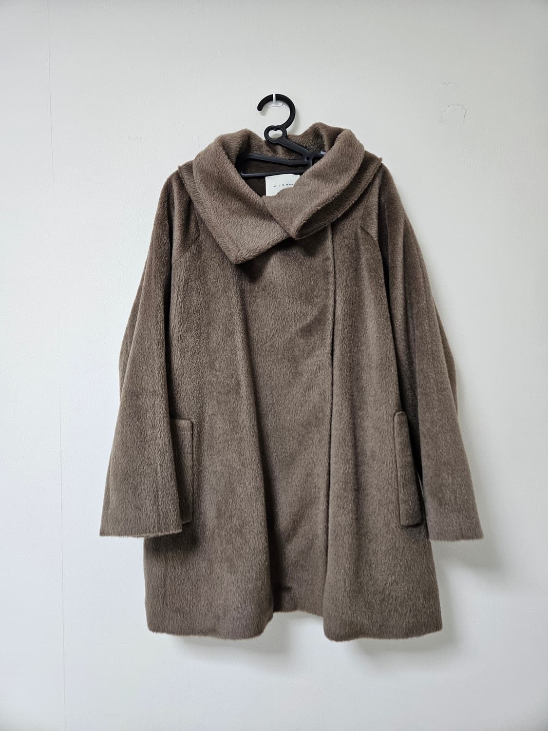 미샤 라마(알파카) 울 하프코트 상품이미지1