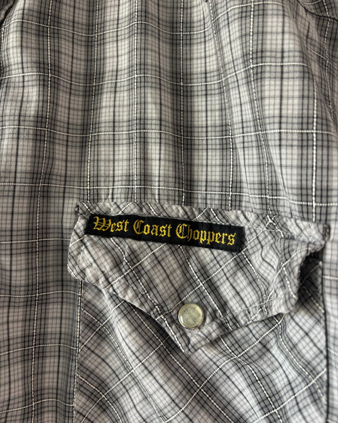 00s west coast choppers 체크셔츠 상품이미지4