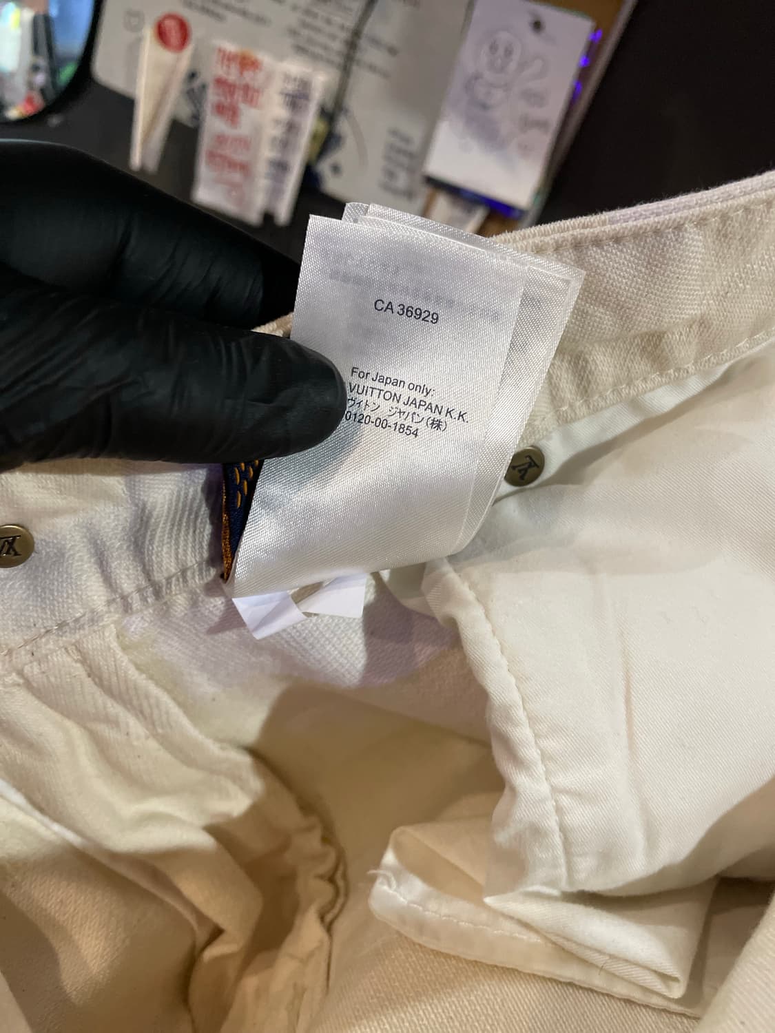 루이비통 다미에 스케이터 모티브 데님팬츠 34 상품이미지10