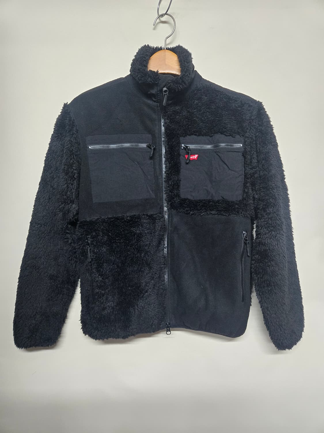 리바이스 쉐르파 플리스 자켓 블랙 S 상품이미지1