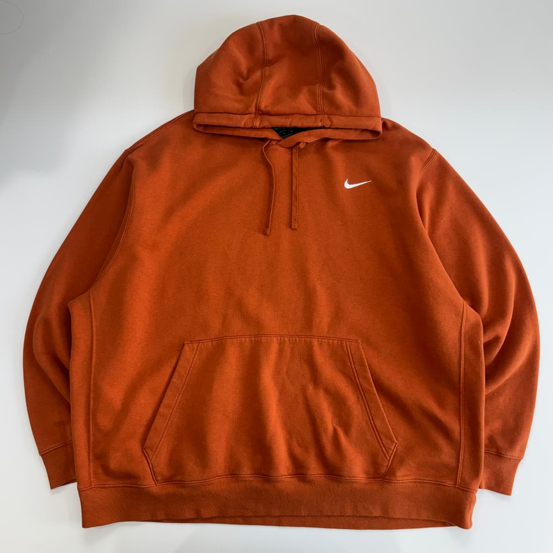 Nike 나이키 스몰로고 오렌지 후드티 상품이미지3