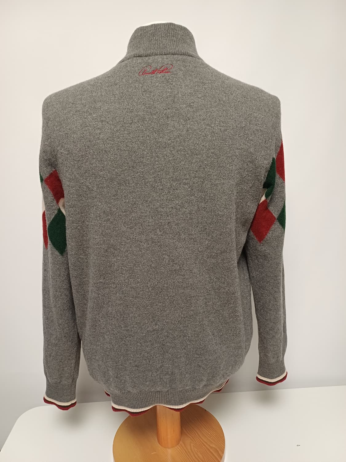 아놀드 파머 남성 아가일 방풍 니트 (라벨 110 -> 실측 95 추천) 상품이미지3