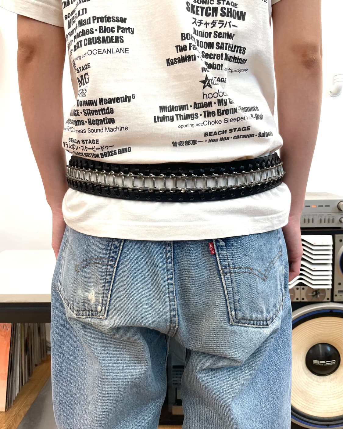 디스퀘어드2 메탈 체인 레더 벨트 상품이미지7