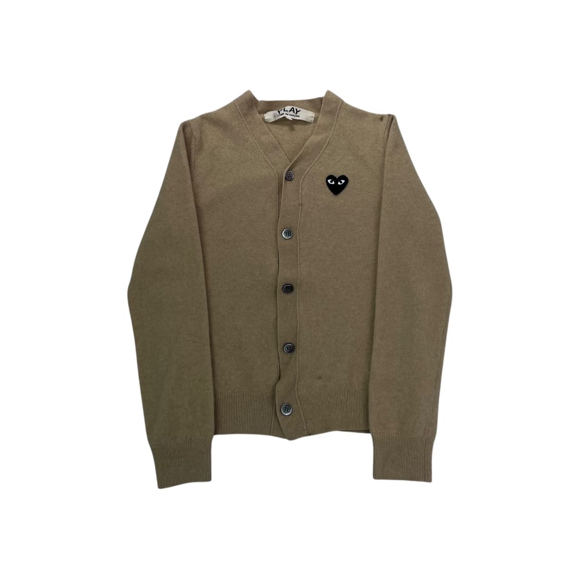 W 95 꼼데가르송 베이지 울 가디건 상품이미지1