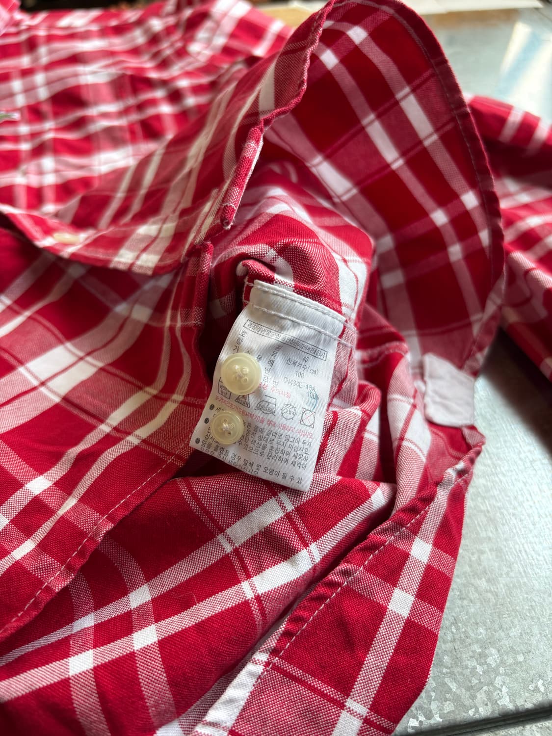 라코스테 체크 셔츠 상품이미지3