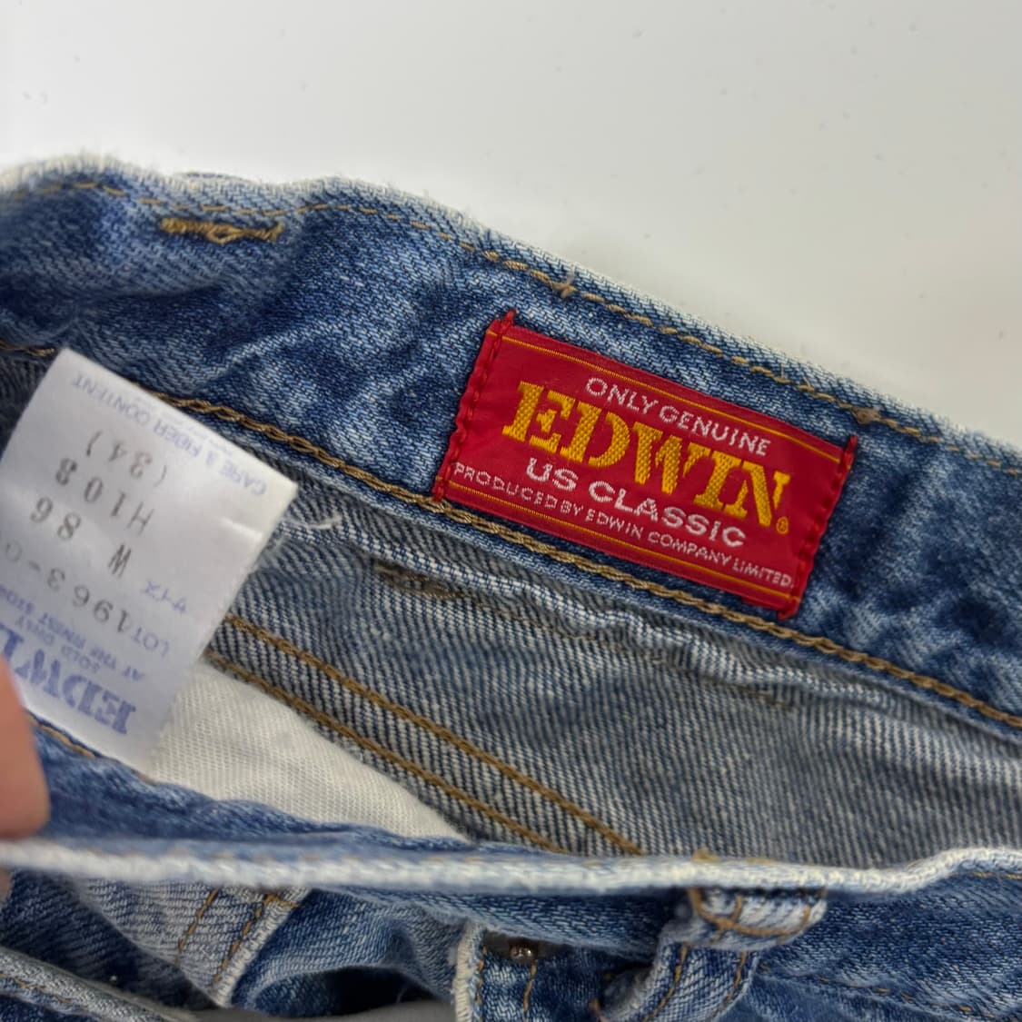 에드윈(EDWIN) U.S. 클래식 빈티지 디스트로이드 데님 상품이미지4