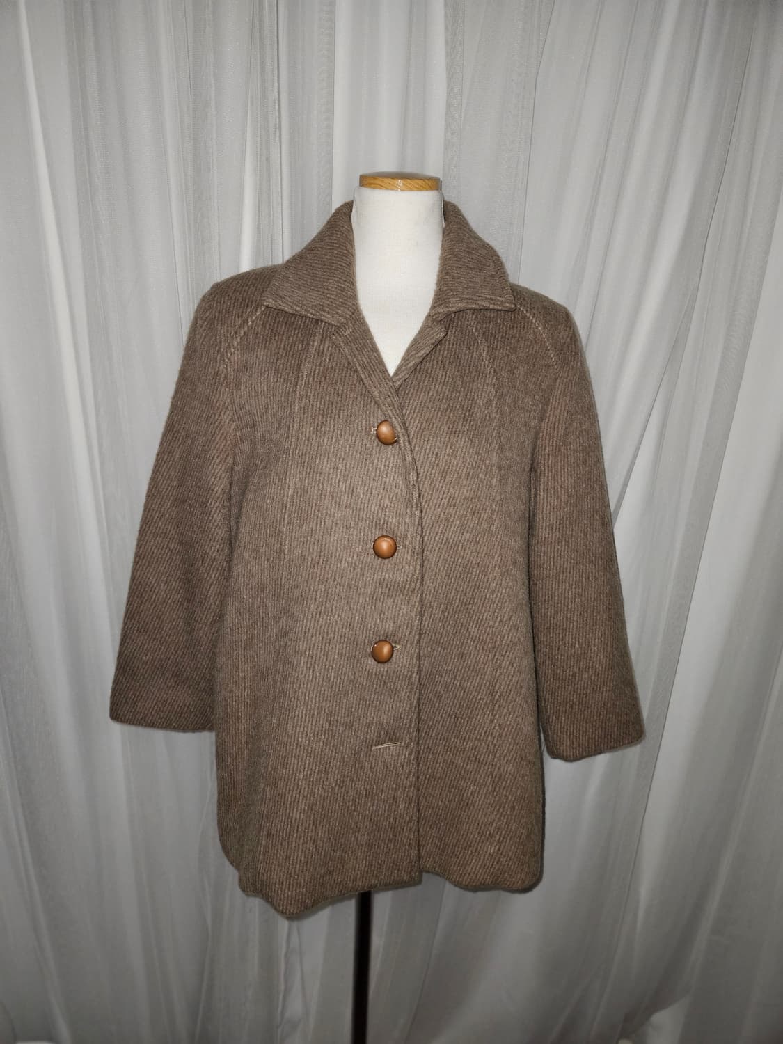 BALMARNE 밀크브라운 울 코트 자켓 상품이미지1