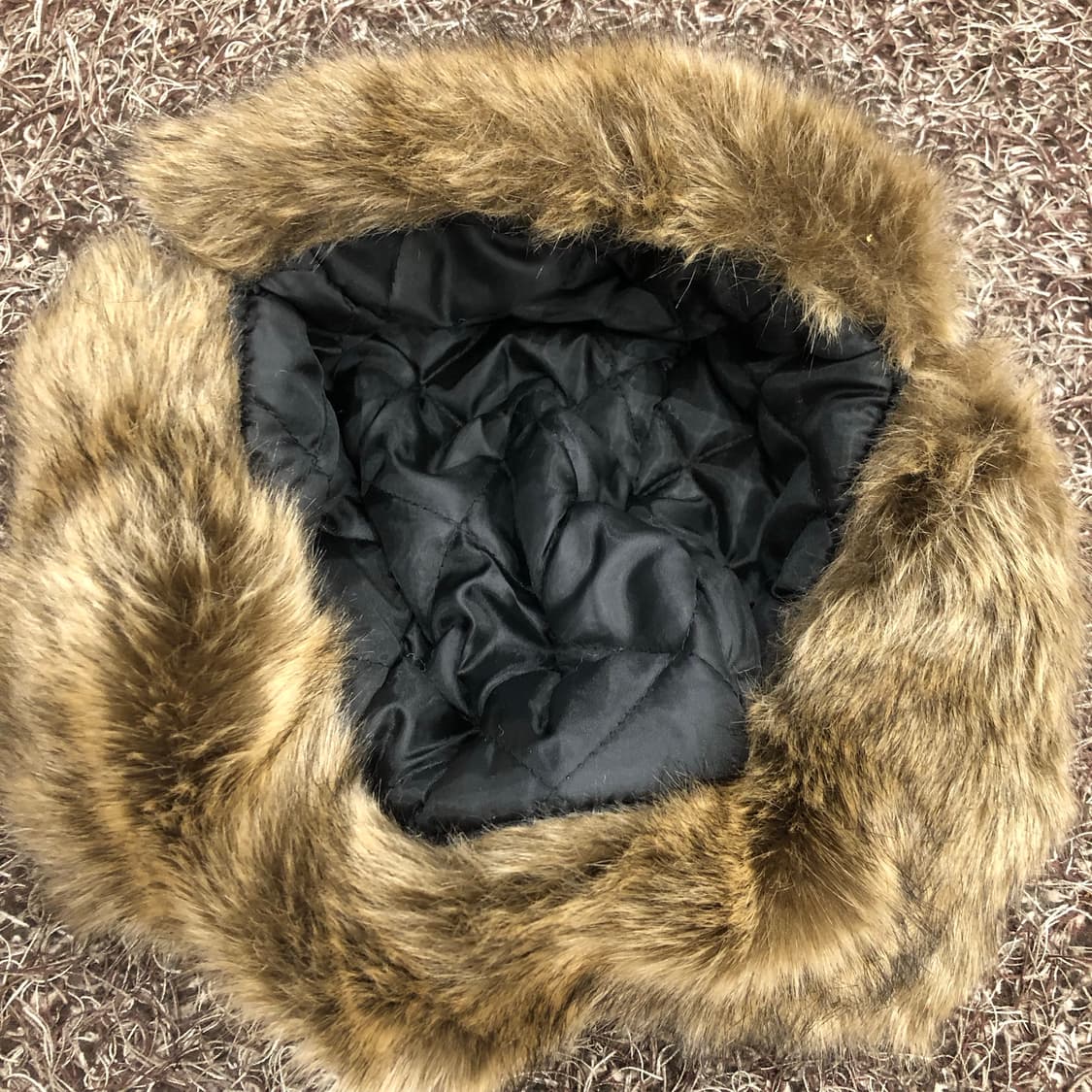 빈티지 퍼 사슴 패턴 트루퍼햇 상품이미지5