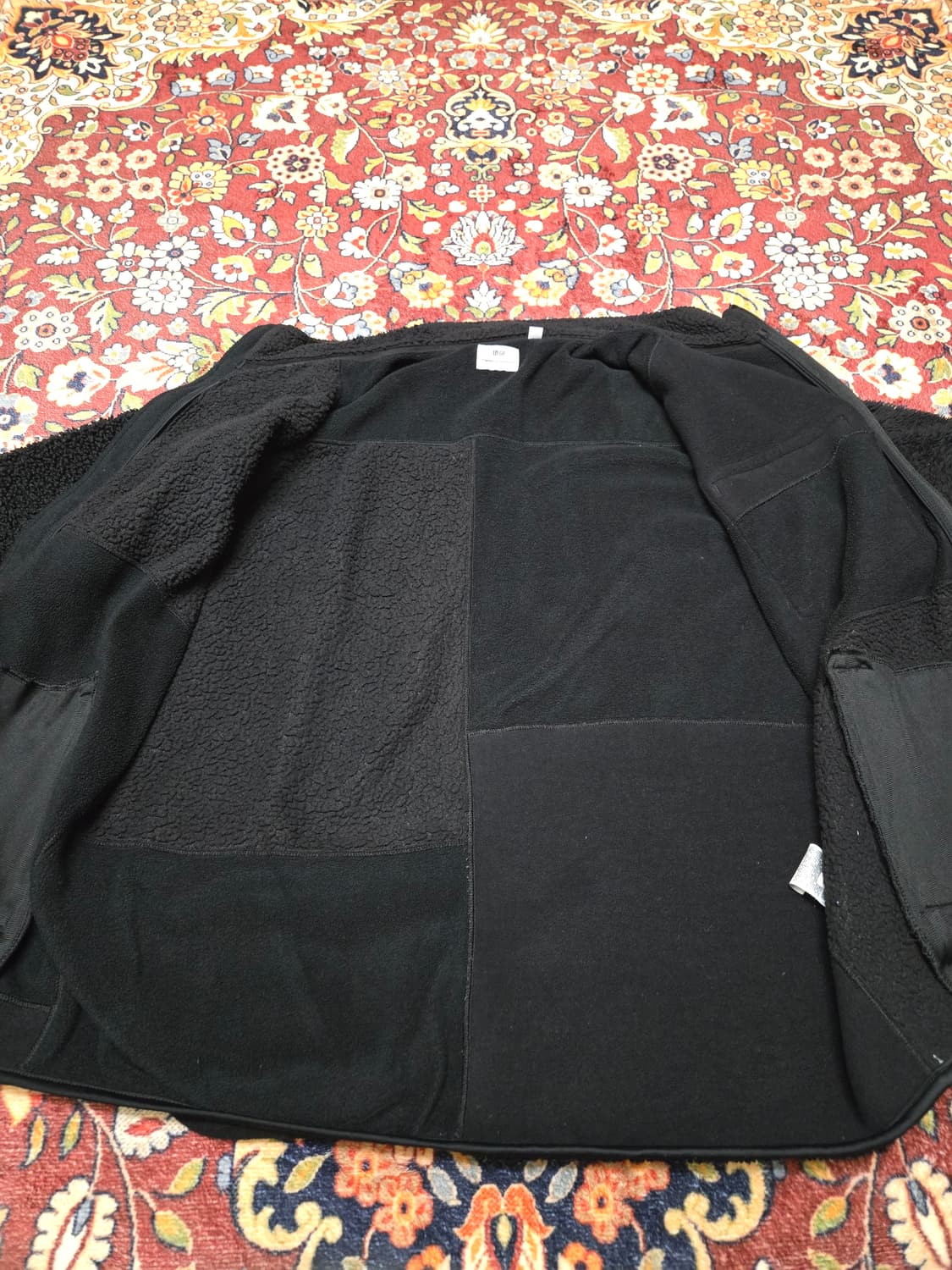 [XL] 유니클로 x 엔지니어드 가먼츠 플리스 콤비 자켓 (블랙) 상품이미지5