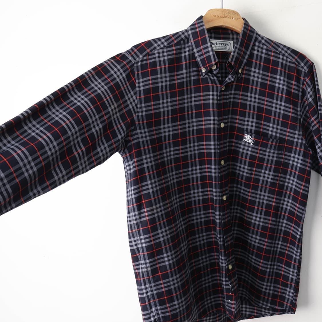 90/버버리 코튼 체크셔츠 상품이미지6