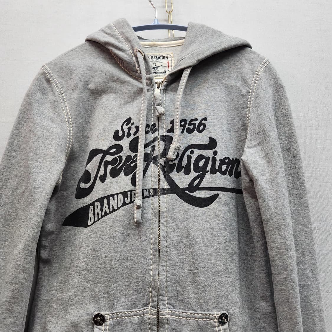 트루릴리전 빅프린팅 스티치 디테일 후드집업 S(S) 상품이미지2