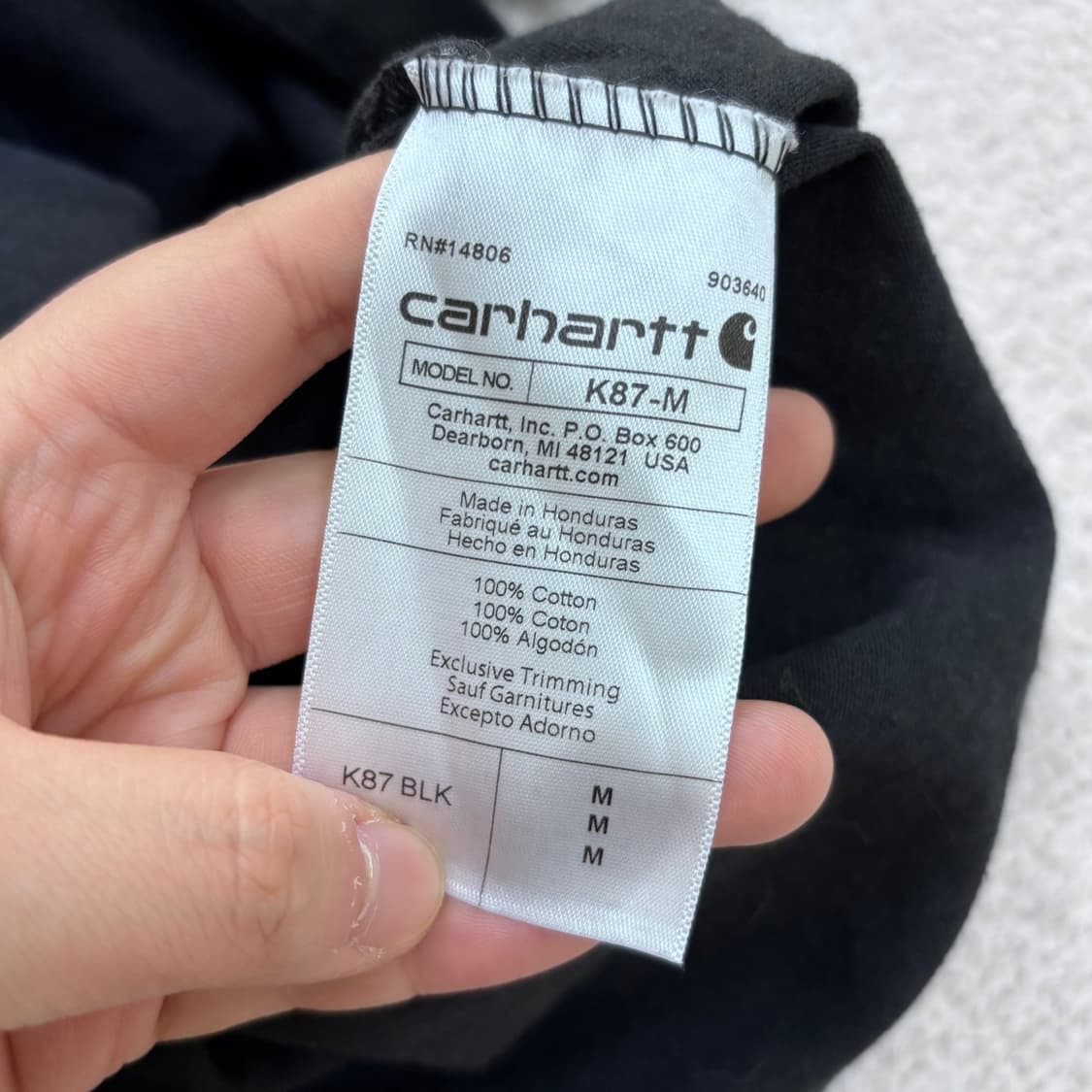 M 칼하트 포켓 반팔 티셔츠 0410E 상품이미지4