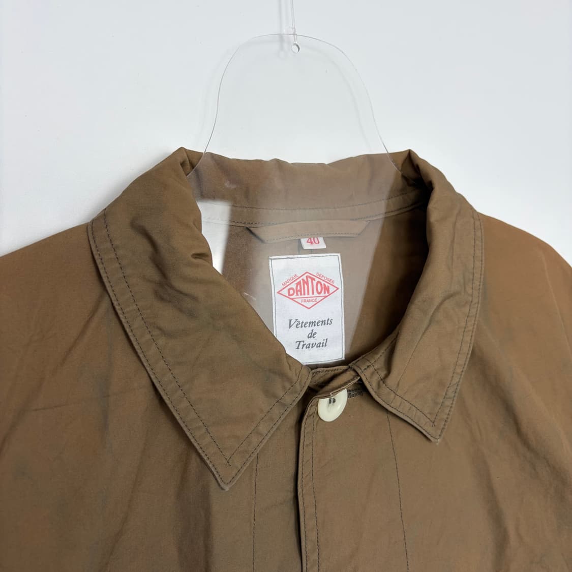 단톤 싱글 코튼 코트 상품이미지2