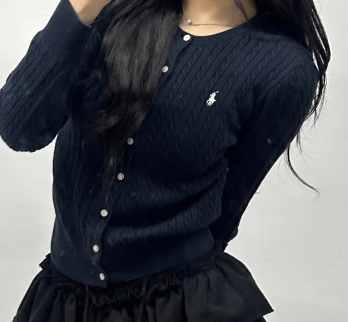 폴로 케이블 가디건 m 상품이미지1