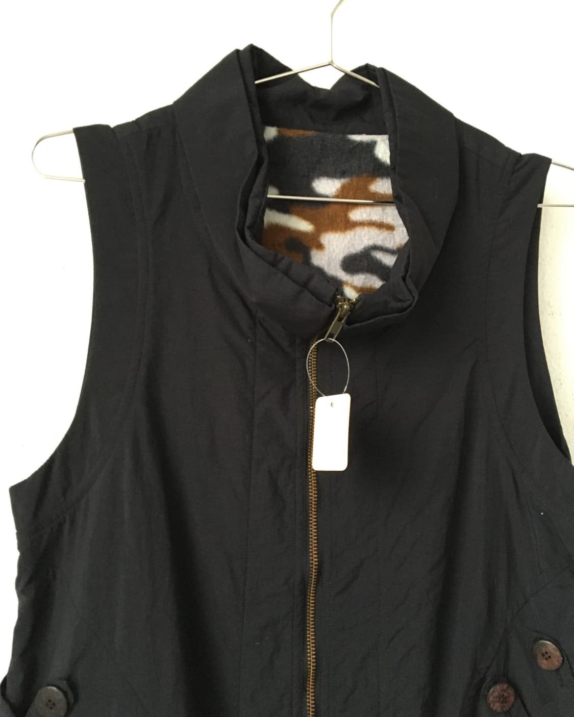 High neck long vest zip up 상품이미지4