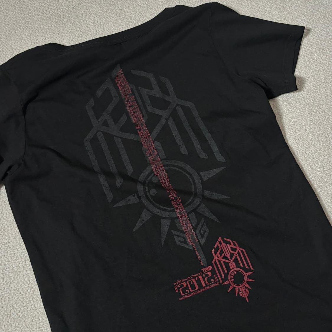 일본빈티지 Acid Black cherry tour 2012 희귀 반팔티 상품이미지5