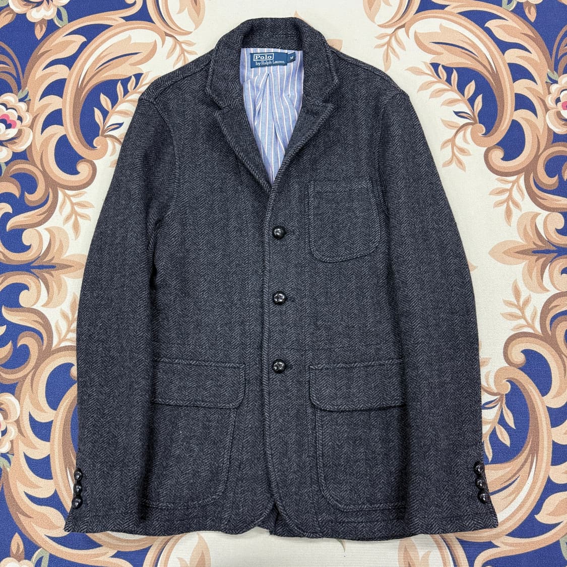 (우먼즈M)폴로 랄프로렌 헤링본 울 블레이저 상품이미지1