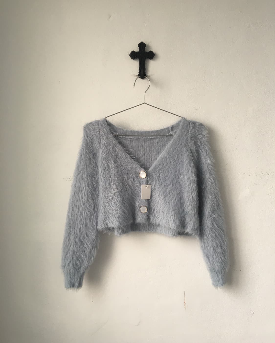 Fluffy knit cardigan 상품이미지2