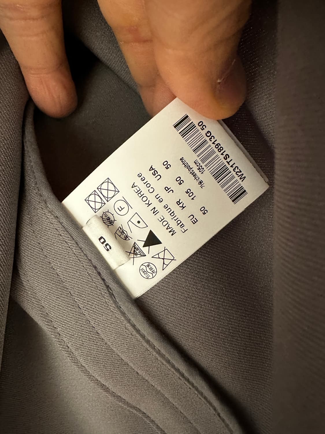 (50) 23SS 우영미 더블 포켓 폴로 티셔츠 - 그레이 상품이미지8