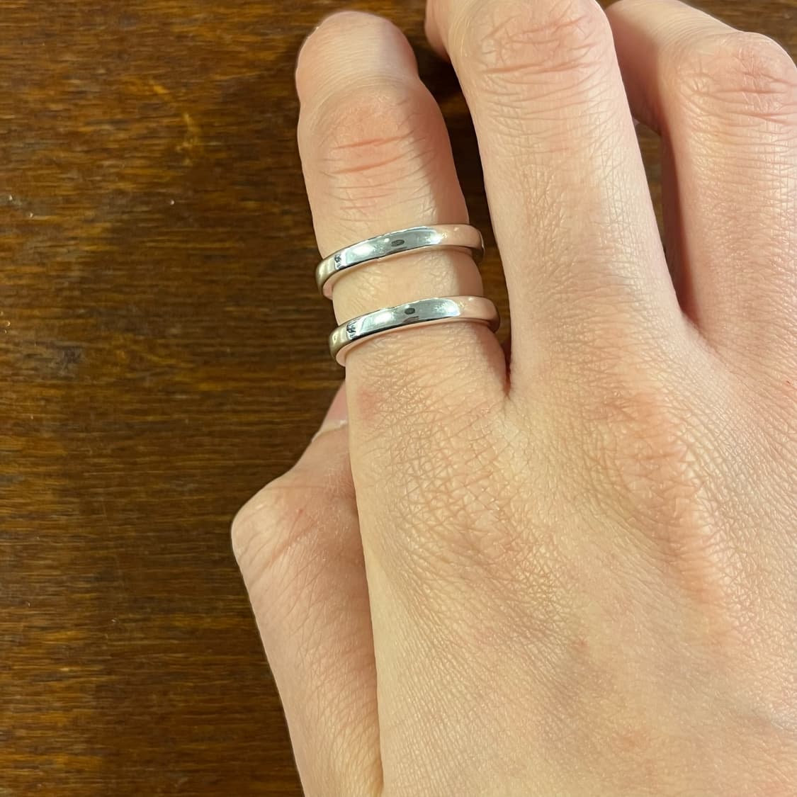 새상품 여성 신주 투트렉 반지  상품이미지5