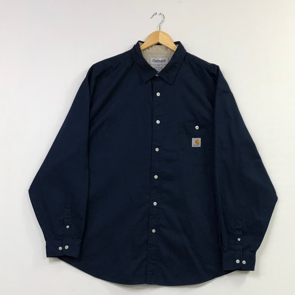 Xxl 칼하트 네이비 워크 빅셔츠 상품이미지2