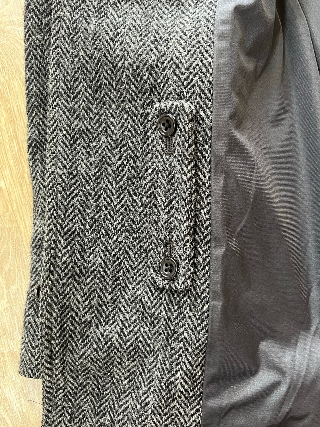 빔즈플러스 해리스트위드 헤링본 발마칸 코트 XL 상품이미지8