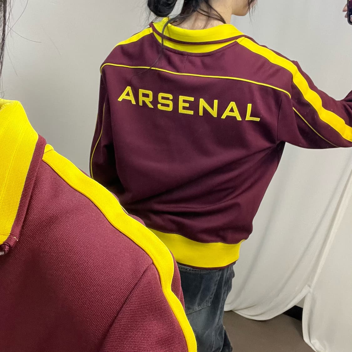 Nike Arsenal burgundy anthem jersey  상품이미지3