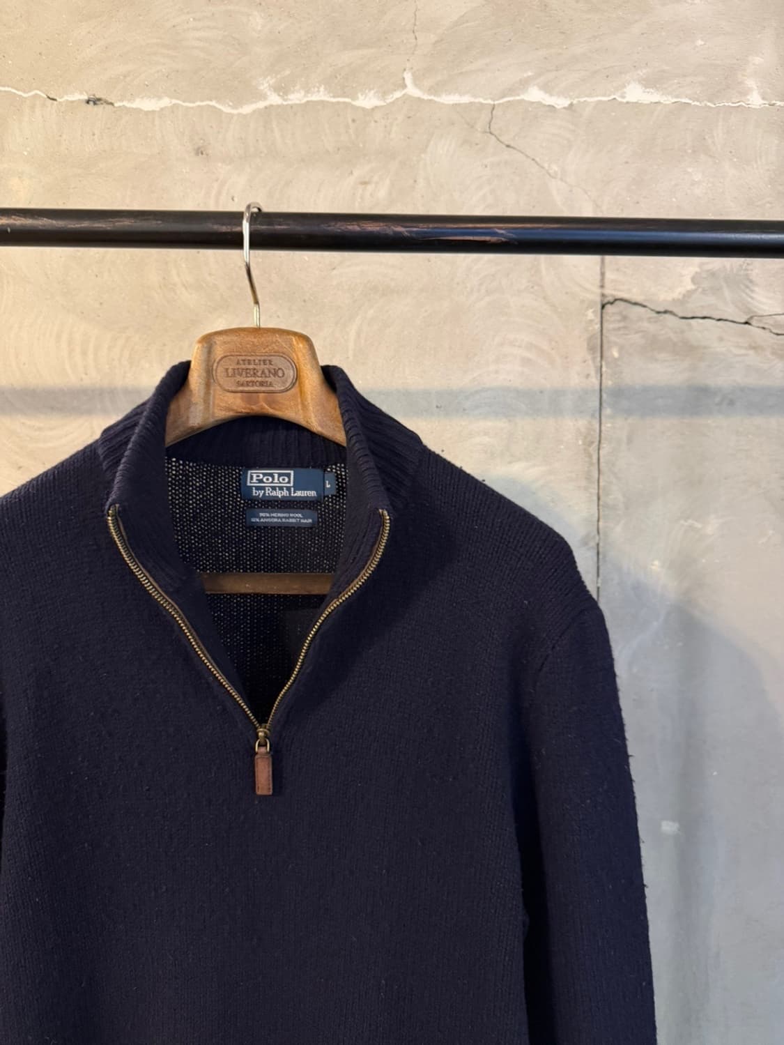 폴로 랄프로렌 앙고라 울 짚업 니트 100 상품이미지3