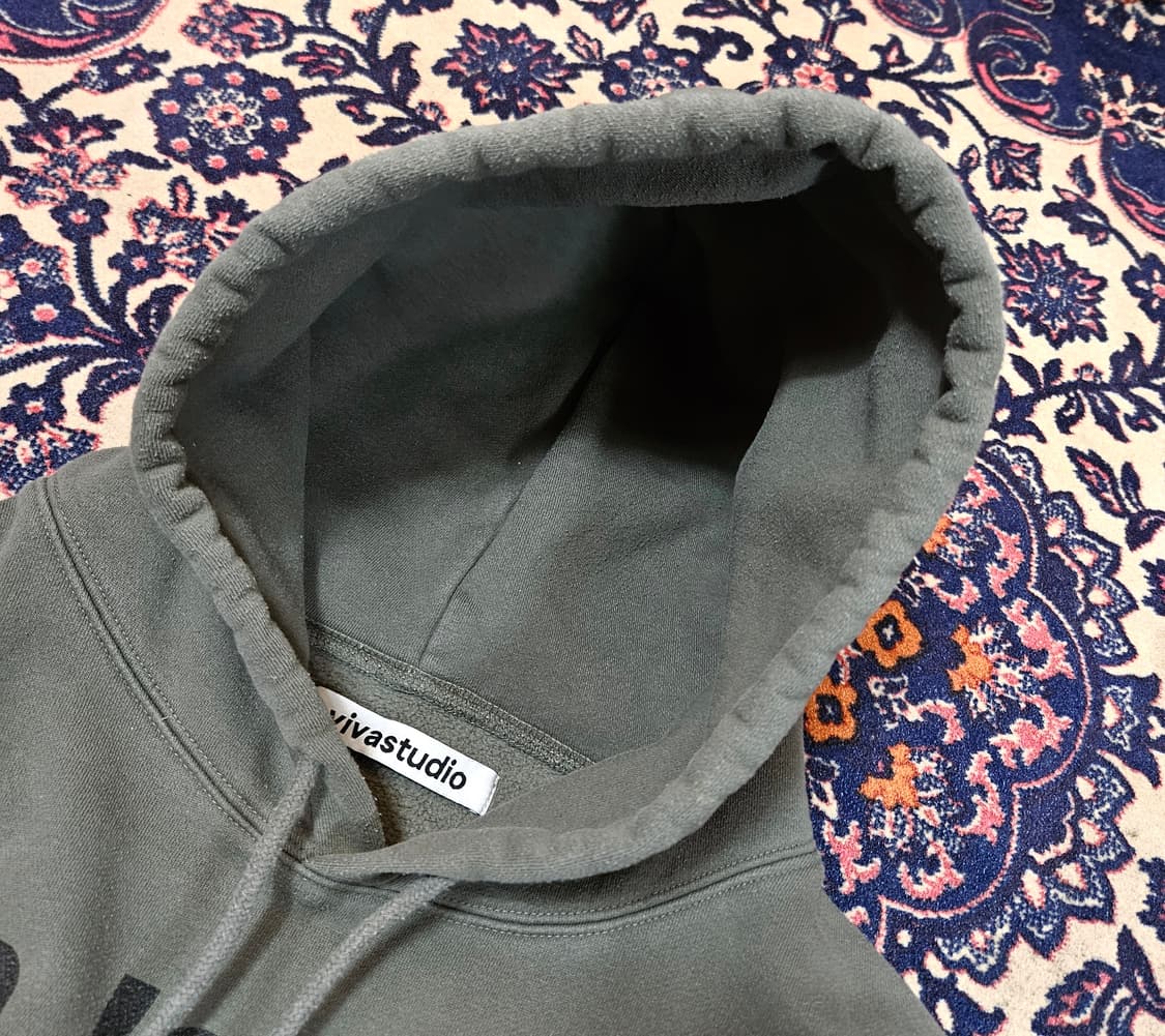 비바스튜디오 빈티지 로고 그런지 무드 기모 후드티셔츠 XL 상품이미지5
