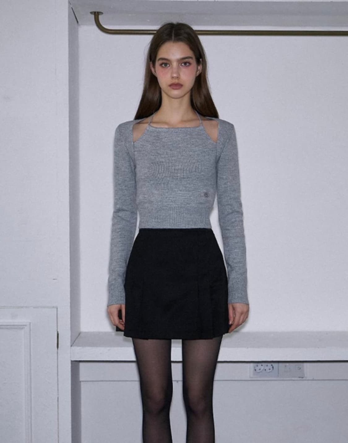 로제프란체 컷아웃 홀터넥 니트 상품이미지2