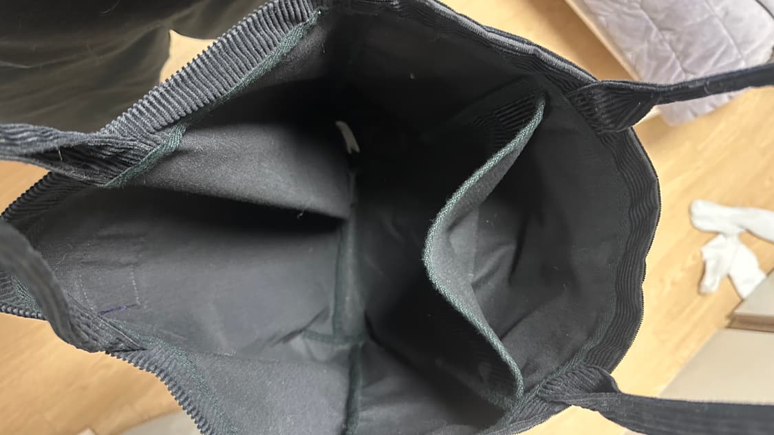 노스페이스 퍼플라벨 코듀로이 토트백 블랙 상품이미지3