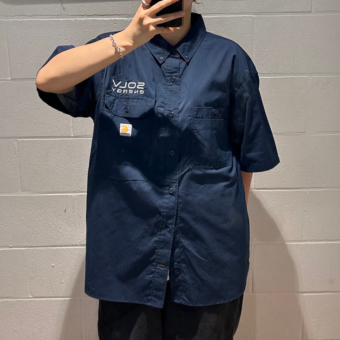 Carhartt Relaxed Fit Navy Shirts 상품이미지2