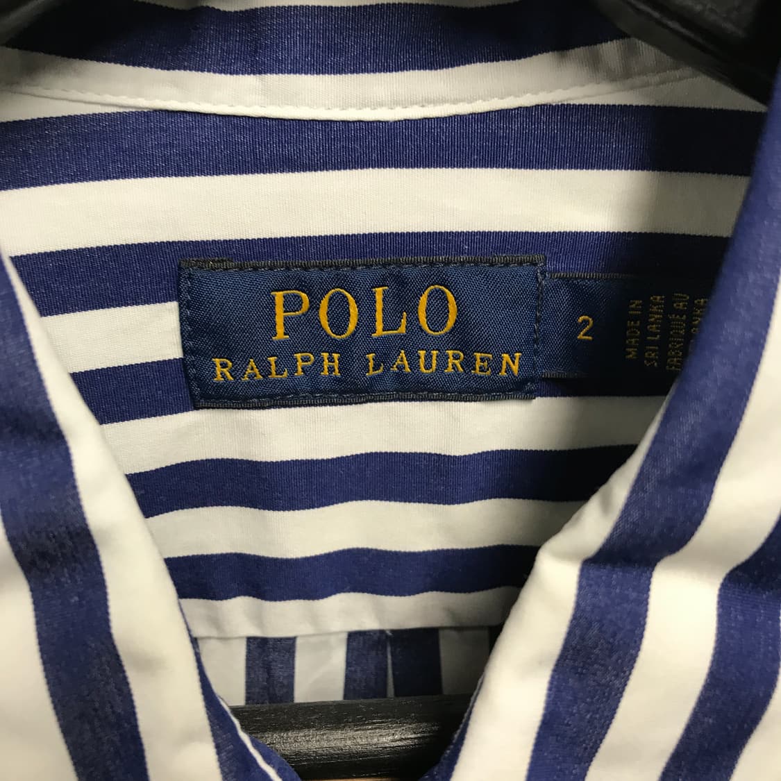 폴로 랄프로렌 스트라이프 셔츠 네이비 S 상품이미지5