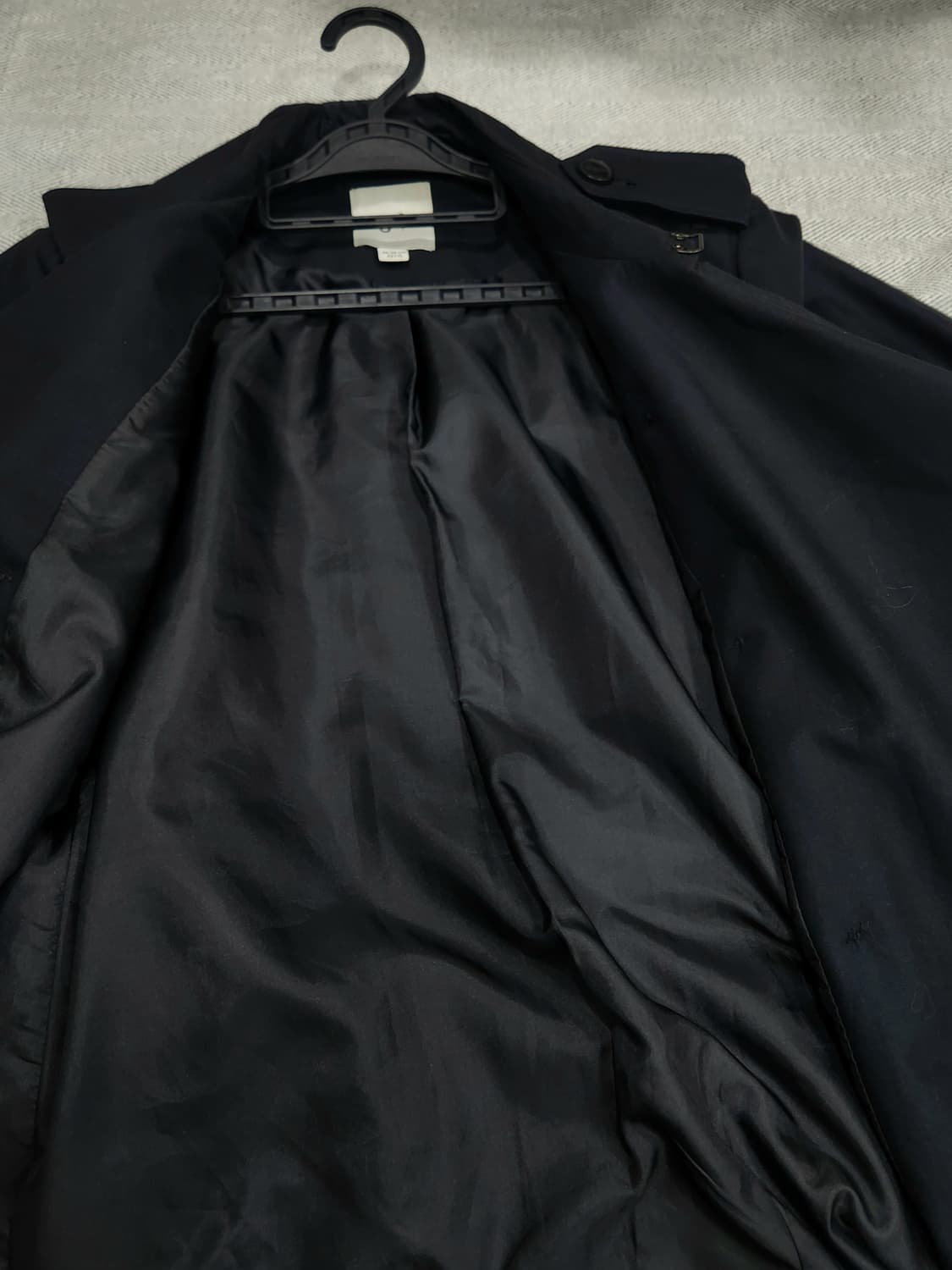 [77] J BY 제이바이 롱 트렌치 코트 여성 77 네이비 상품이미지7