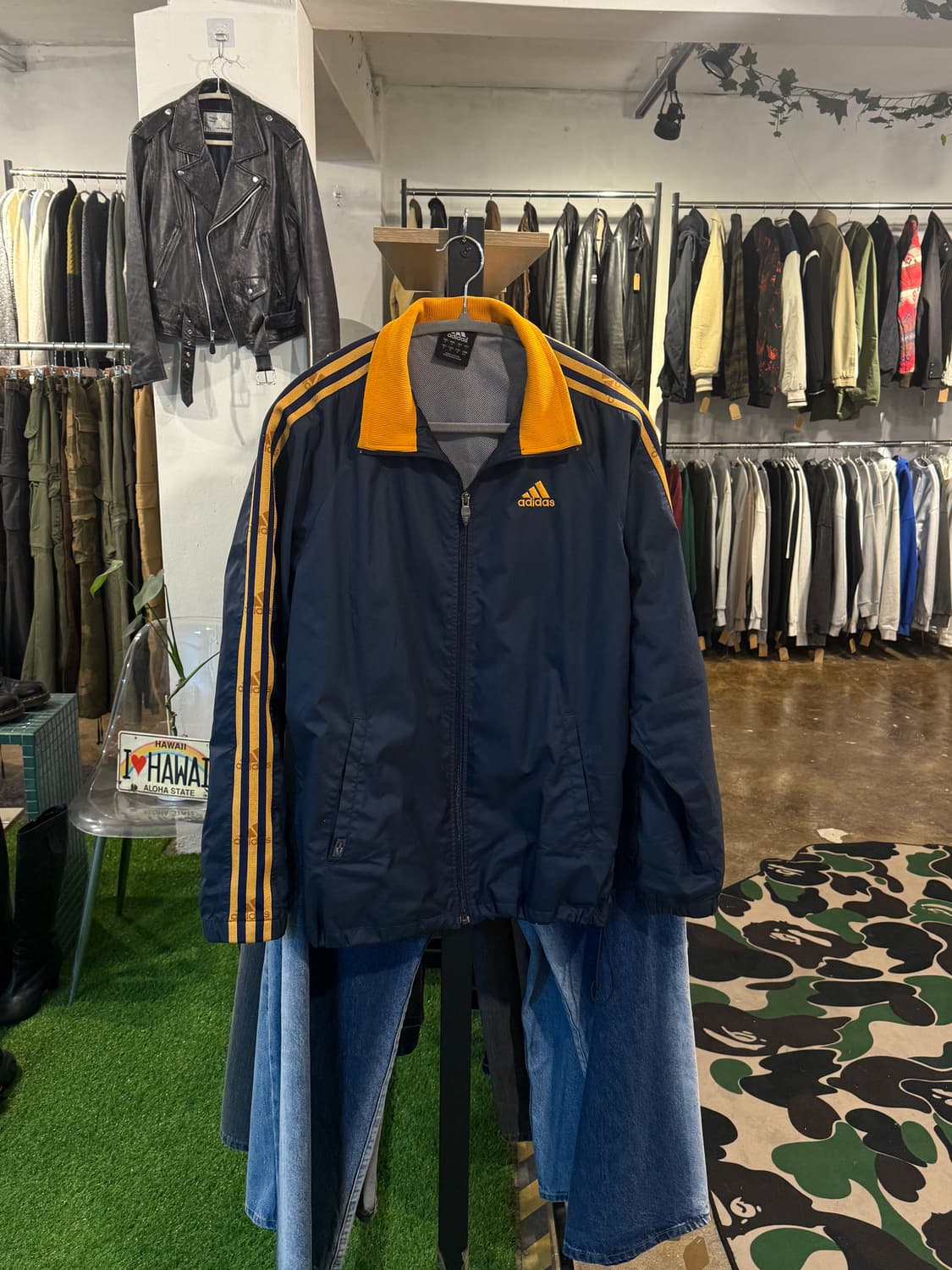 아디다스 바람막이 네이비오렌지 상품이미지1