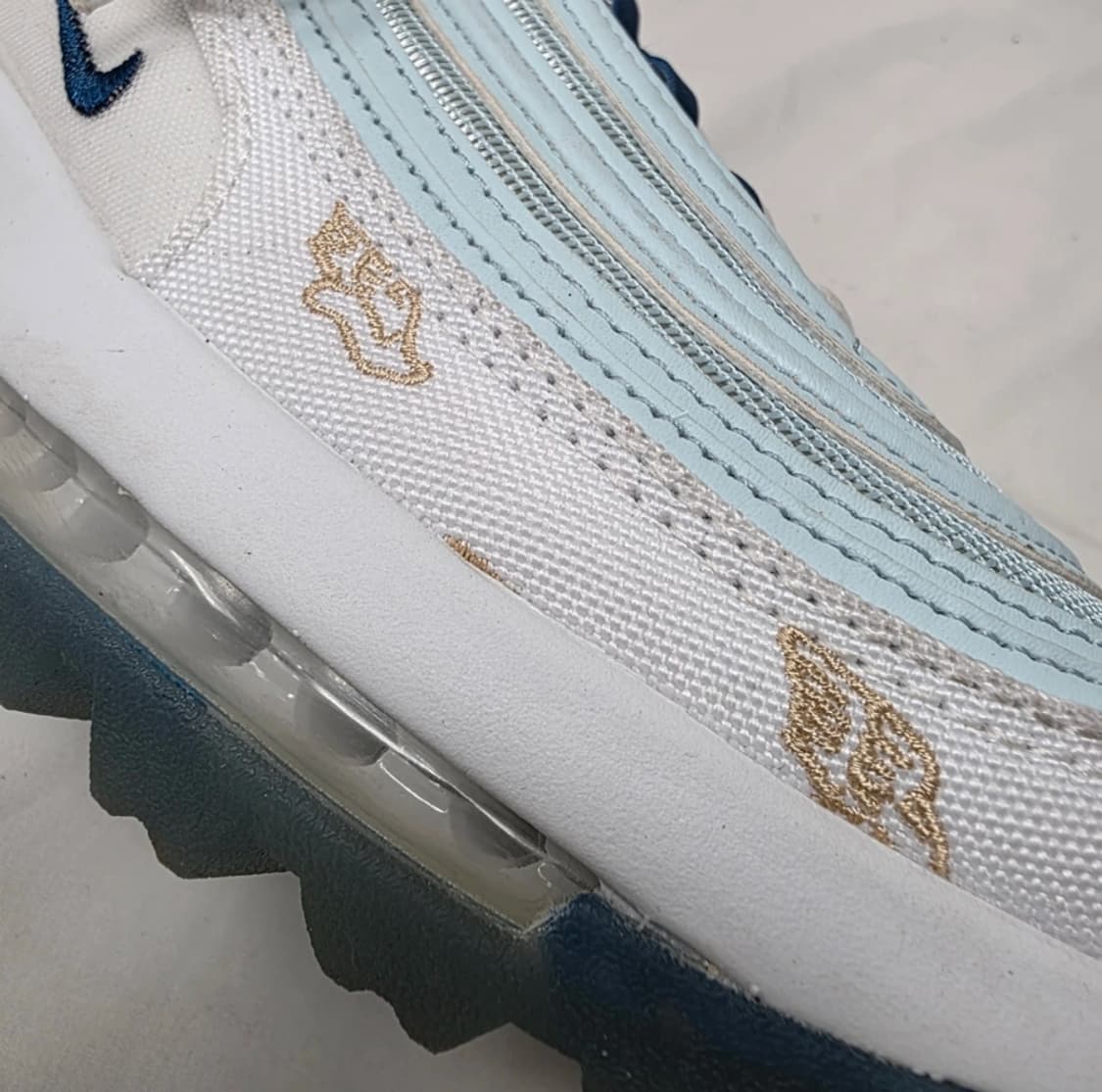 나이키 에어맥스 97 흰/하늘 운동화 240 상품이미지9