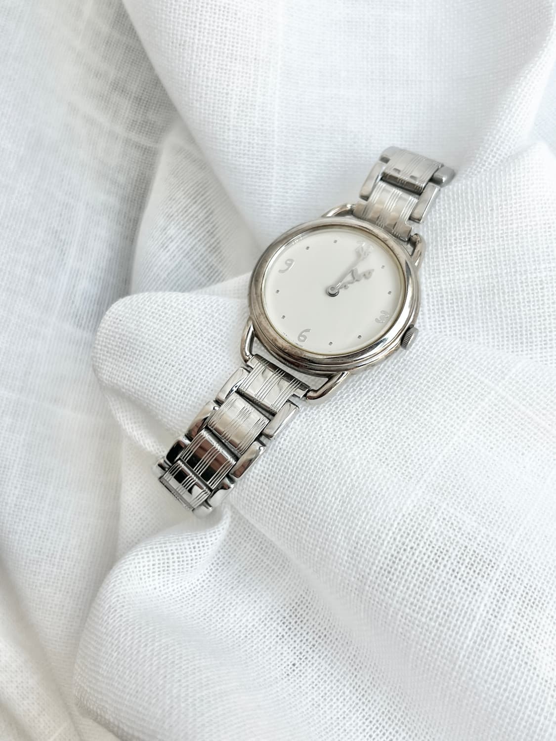 90s Agnes b. 아네스베 로고 시침 손목시계 상품이미지6