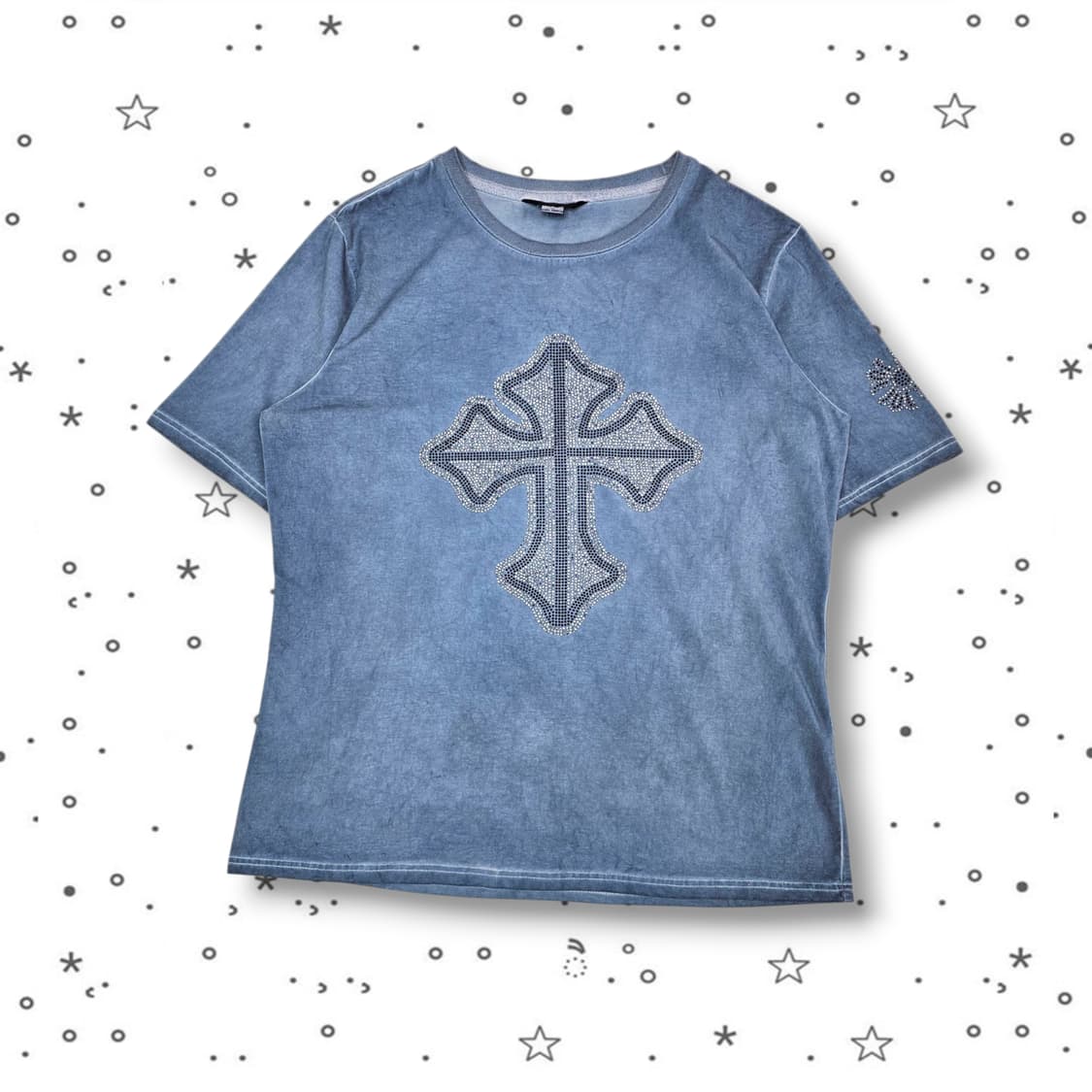 F VTG 빈티지 다잉 크로스 반팔 티셔츠 상품이미지1