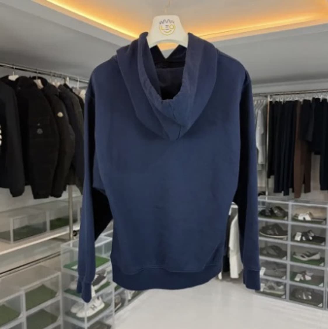 [당일배송] 셀린느 PARIS 로고 코튼 후드 네이비 S 상품이미지2