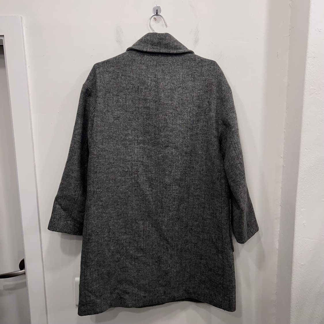 스파오 울헤링본 카라 더플 롱코트 상품이미지5