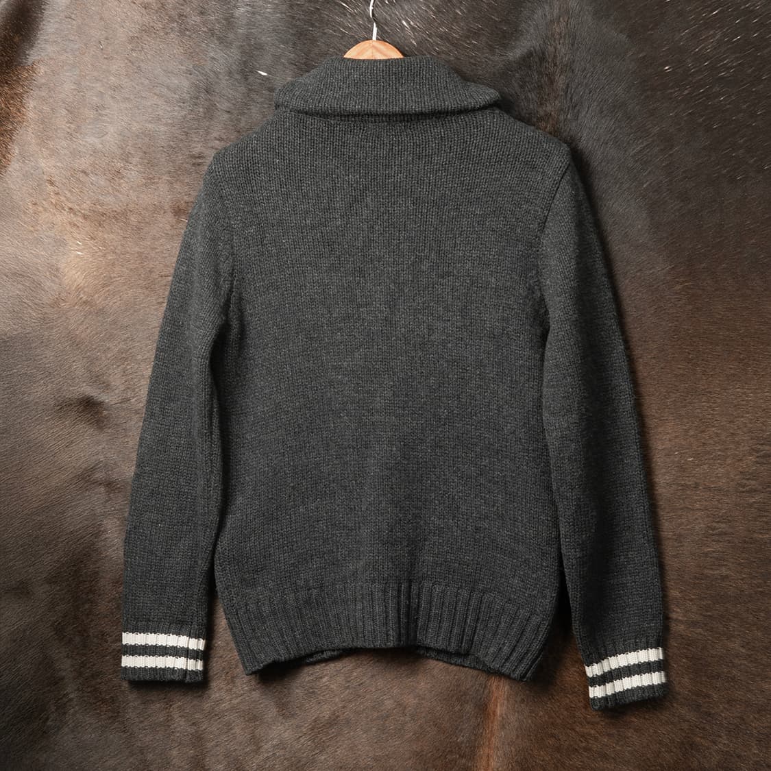 [95] 라코스테 숄카라 울 가디건 그레이 MT-1411  상품이미지6